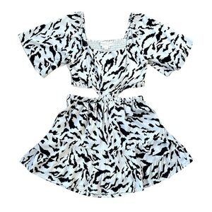 Saltwater LUXE Dress Nova Mini Square Neckline Side Cutouts